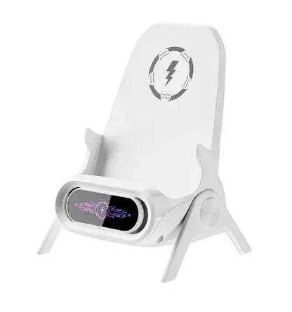 Magnetic Wireless Charging Phone Stand - Mini Chair-Shaped Type-C Fast Charging Station for Phones & Tablets