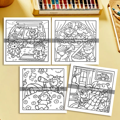 COMFY & COZY Bold-Easy Coloring Book for Adults - Cute Drawing Book Gift for Birthdays & Parties
