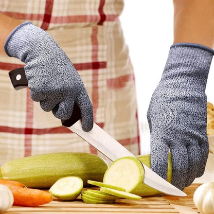 Grade 5 Cut Resistant Gloves – HPPE Safety Gloves for Kitchen, Glass Cutting & Gardening Protection
