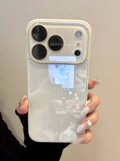 Candy Color Tempered Glass iPhone Case - Luxury Shockproof Camera Protection Bumper Cover for iPhone 17 16 15 14 13 12 Pro Max