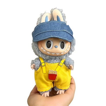 Labubu V1 V2 15/17cm Doll Clothing Set — Fashion Hoodie & Pants Korean Idol Style DIY Accessories Gift