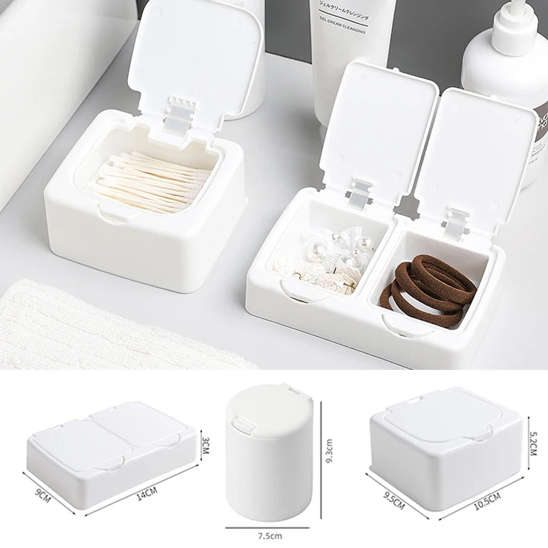 Pop-Up Small Card Storage Box | Desktop Organizer with Classification Drawer | Dustproof Photocard Holder and Jewelry Container