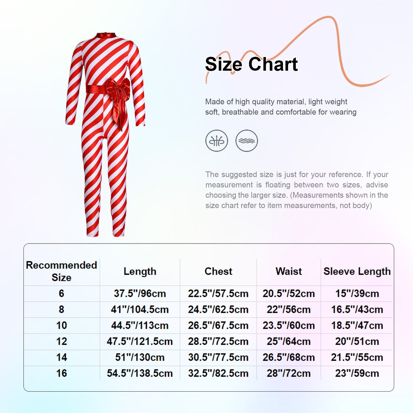 Kids Candy Cane Striped Christmas Tutu Leotard — Sequined Santa Bodysuit for Ballet & Gymnastics