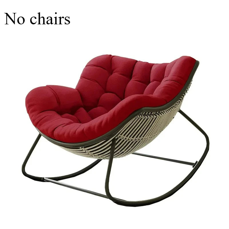 Lazy Rocking Chair Cushion - Soft Single Seat Sofa Pad for Indoor Outdoor Balcony & Hanging Basket Comfort