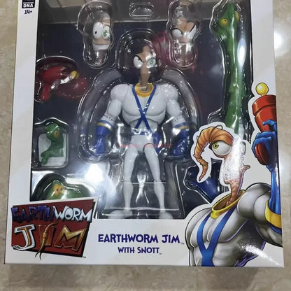 Genuine Earthworm Jim 2.0 PDNA 1/12 Scale Psy-Crow & Bob The Killer Action Figures – Collectible Worm Body Toys & Gifts