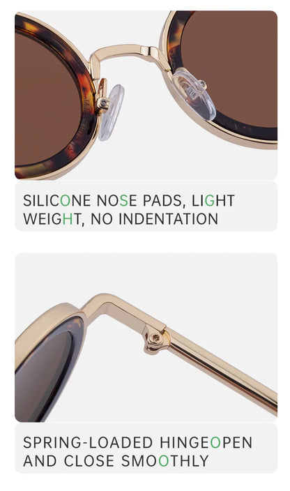 Round Steampunk Sunglasses — Vintage Punk Retro Fashion Glasses for Men & Women