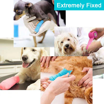 Self-Adhesive Athletic Wrap Tape: 10 Rolls Elastic Bandage for Sports Protection - Knee, Finger, Shoulder, Tattoo Accessories