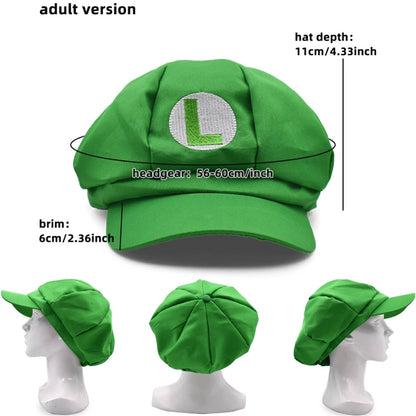 Anime Mario & Luigi Plush Hats — Kawaii Cappy, Princess Peach, Waluigi, Wario & Mushroom Stuffed Dolls, Birthday Gifts for Kids
