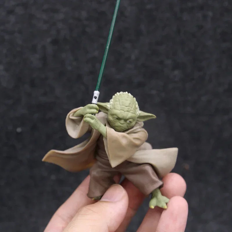 Star Wars Mandalorian Master Yoda Action Figure – Collectible Toy with Sword