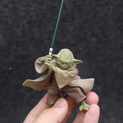 Star Wars Mandalorian Master Yoda Action Figure – Collectible Toy with Sword