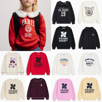TNS Style Cotton Sweatshirt - Trendy 2026 Casual Pullover Top for Boys and Girls