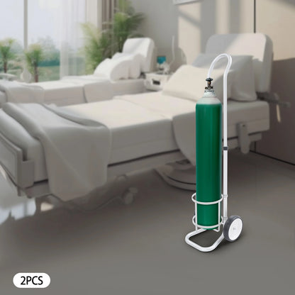 Oxygen Cylinder Cart Dolly with Adjustable Handle – Portable Oxygen Tank Trolley for Easy Transport