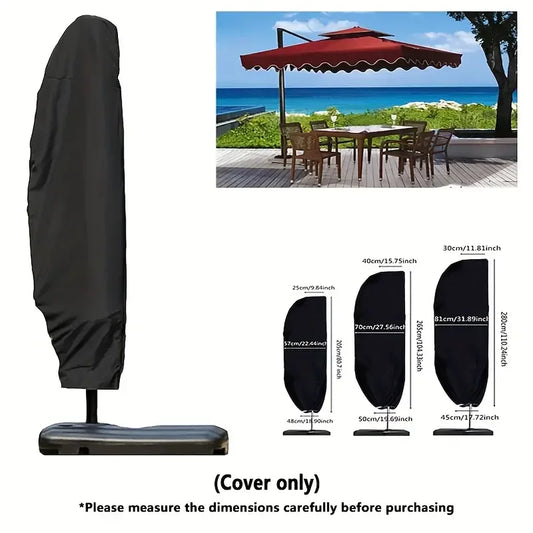 Premium Oxford Umbrella Cover – Waterproof & UV Resistant All-Weather Patio Rain Guard, Durable Outdoor Umbrella Protection Cover for Garden & Terrace