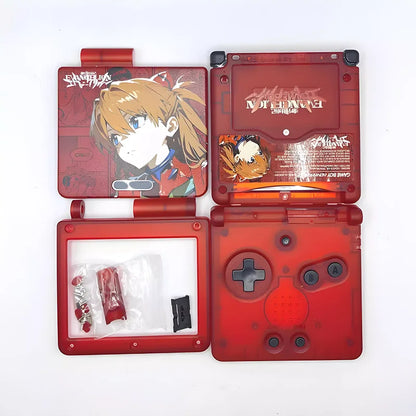 GBA SP Limited Edition Replacement Shell - EVA Rei & Asuka Frosted UV Case with Box