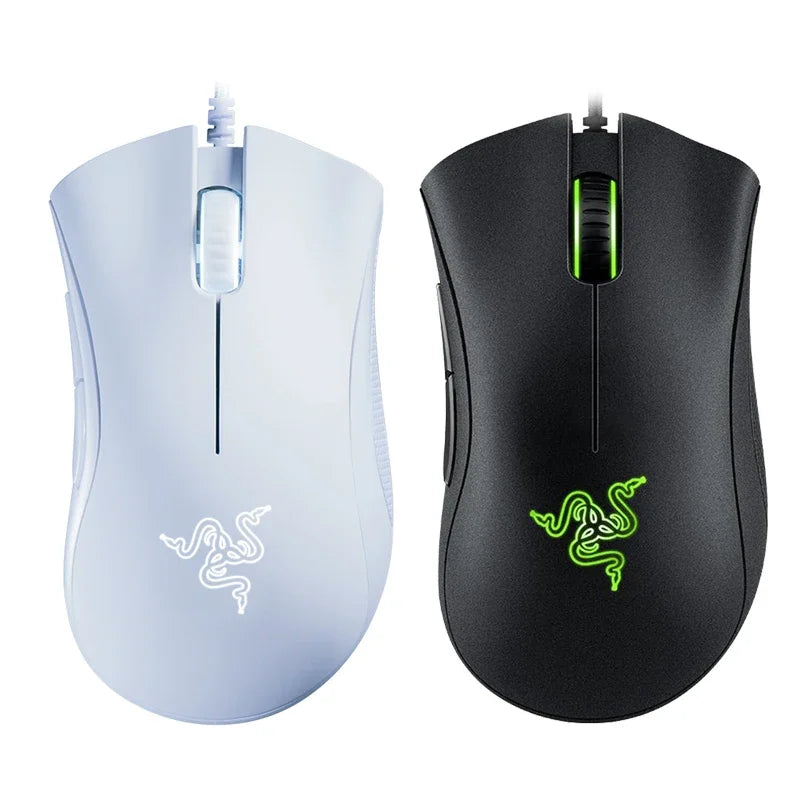 Original Razer DeathAdder Essential Wired Gaming Mouse – 6400 DPI Optical Sensor, 5 Programmable Buttons for PC & Laptop