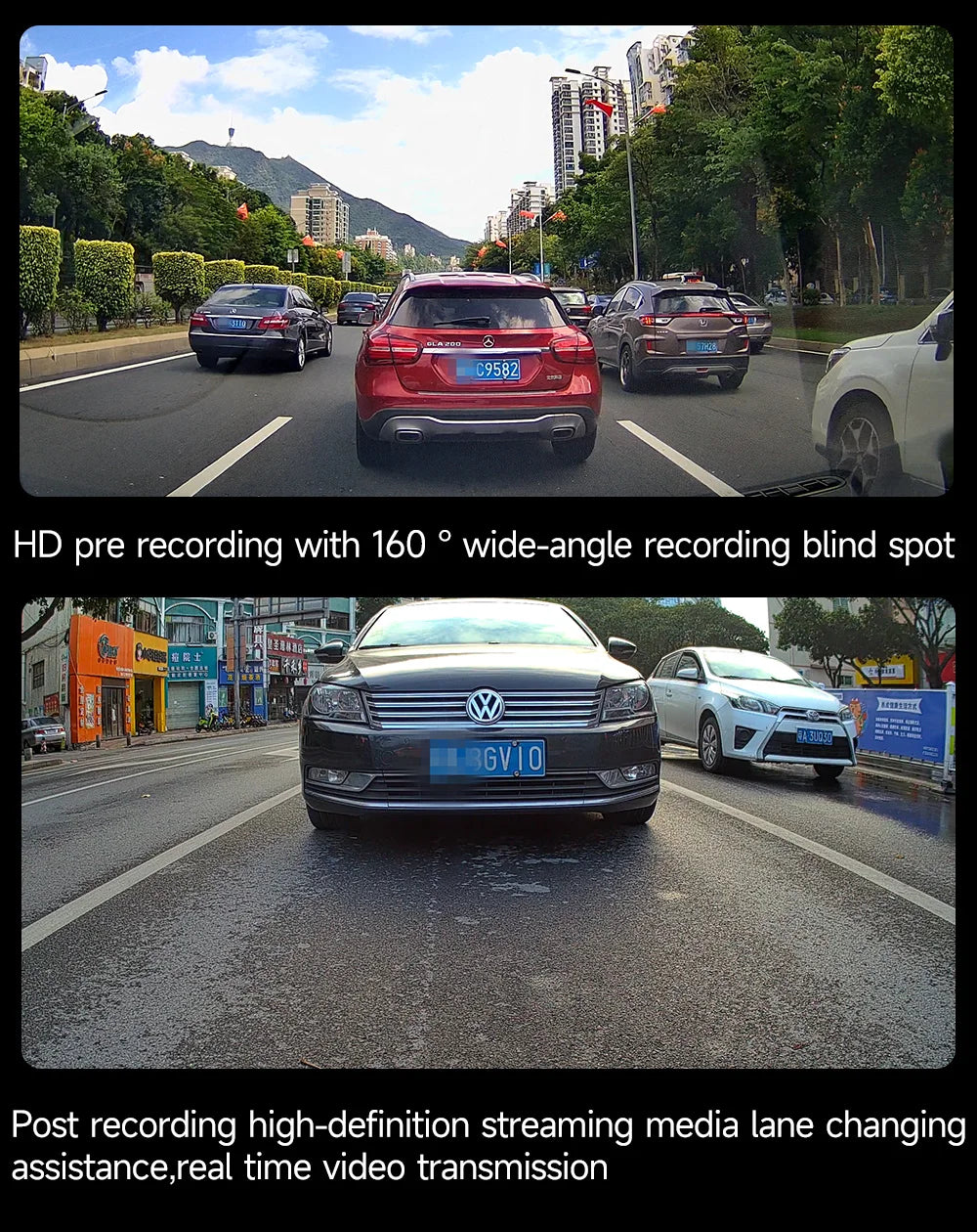 JIUYIN Dual Motorcycle Action Camera – 1080P Front & Rear DVR, Waterproof Dash Cam with WiFi