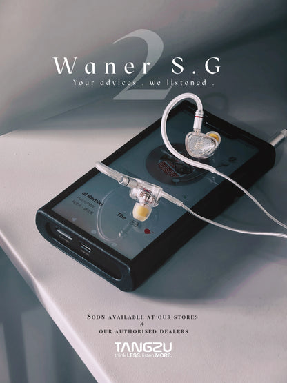 TANGZU WANER2 2nd Gen HiFi In-Ear Monitor – Dynamic Driver Earphones with 0.78mm Detachable Wired Cable & High-Resolution Sound