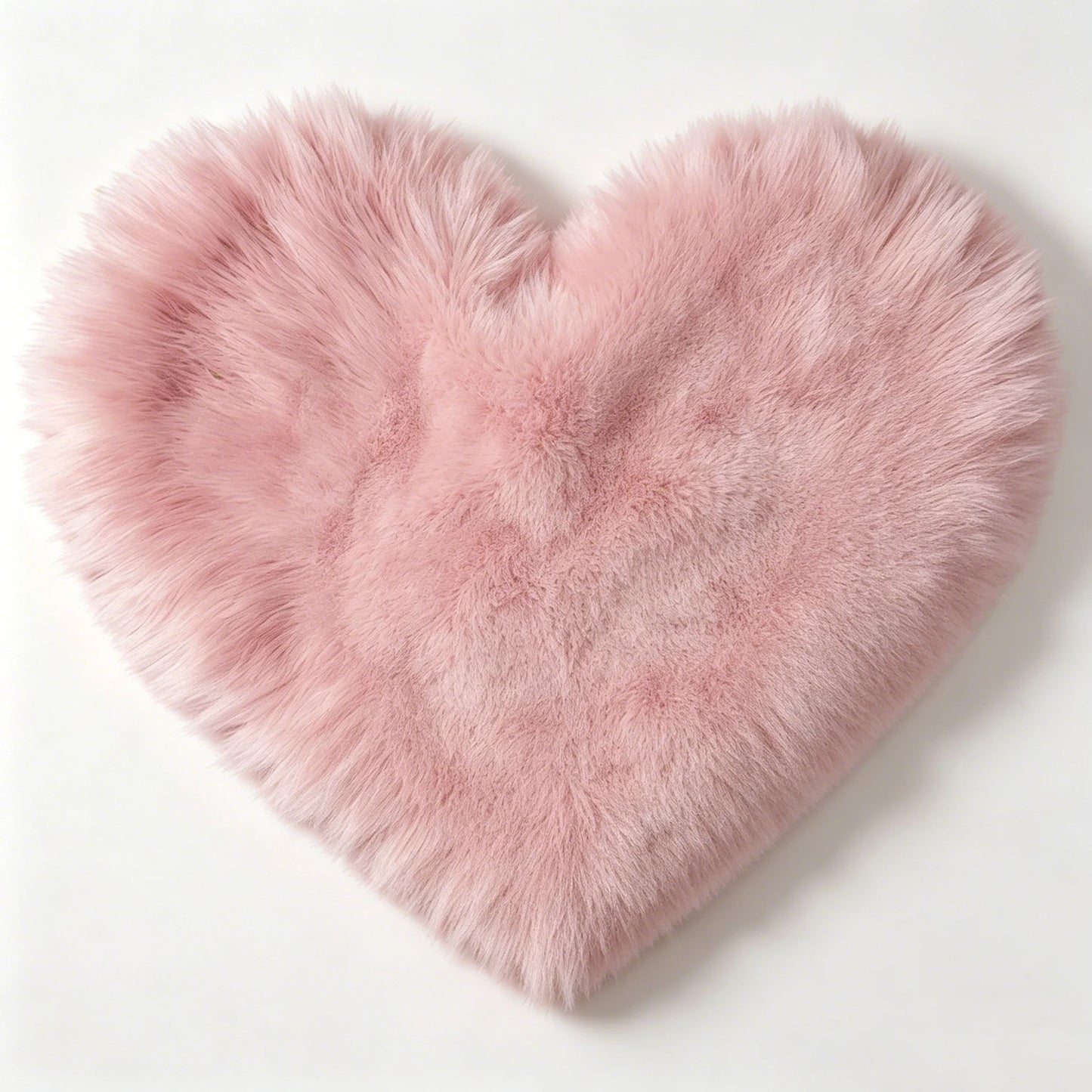 Ylsteed Heart-Shaped Faux Fur Baby Blanket - Soft Newborn Photography Prop & Photo Shoot Background Mat