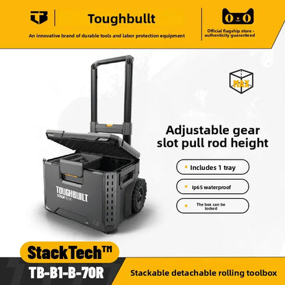 TOUGHBUILT All-in-One Tool Box - Waterproof Stackable Rolling Storage Case for Electricians, Camping & Vehicle Repair