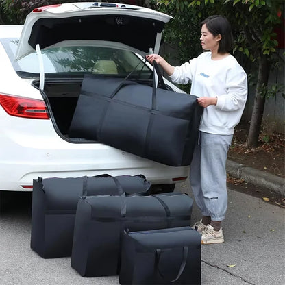 Extra Large Waterproof Moving Luggage Bag - Foldable Large Capacity Travel, Laundry & Quilt Storage Organizer
