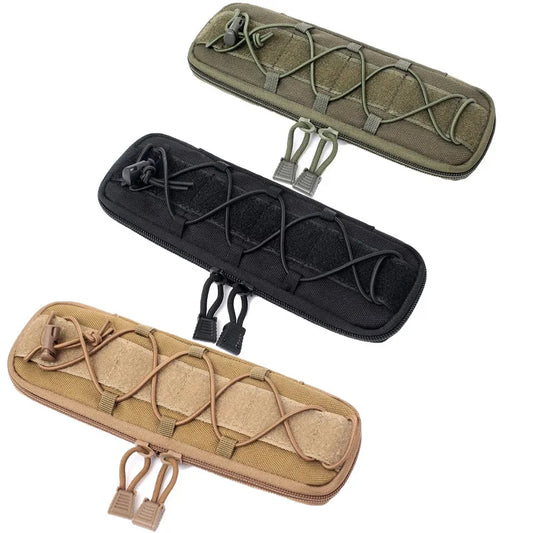 MOLLE Tactical Knife Sheath – EDC Folding Knife Holder Nylon Belt Pouch for Outdoor Survival & Camping Gear