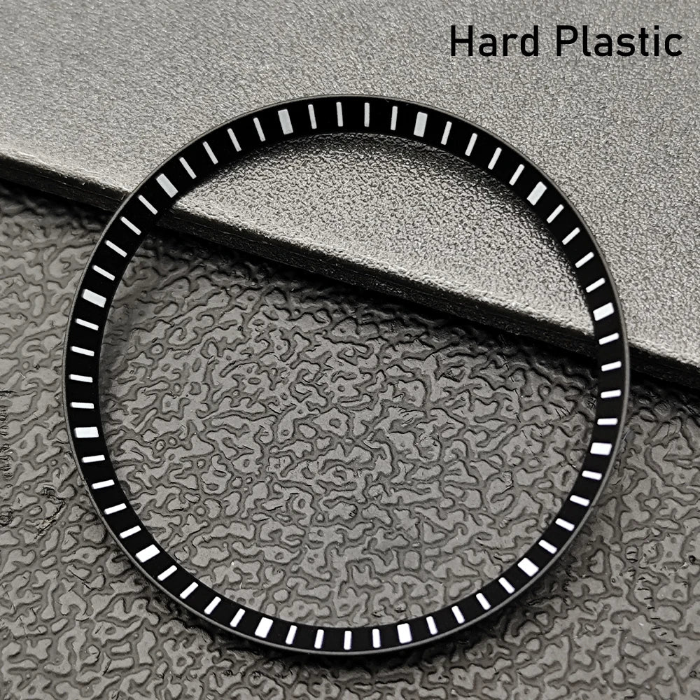 Silver Mod Copper Chapter Ring for NH35 Watch Case - Polished Inner Ring Replacement, 30.3 × 27.3mm Watch Accessory