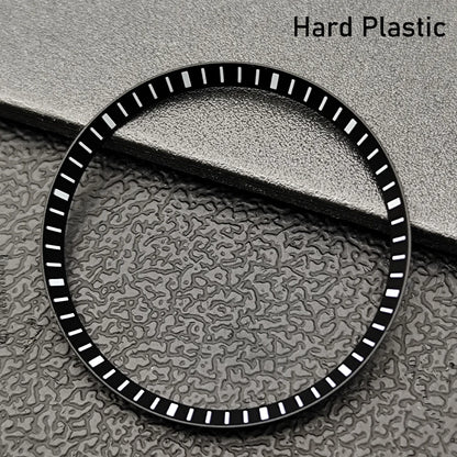 Silver Mod Copper Chapter Ring for NH35 Watch Case - Polished Inner Ring Replacement, 30.3 × 27.3mm Watch Accessory