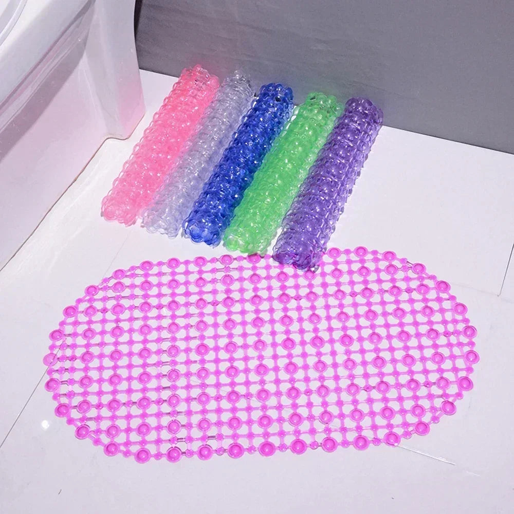 New Household Non-Slip Bath Mat – Suction Cup Bathroom Rug, Massage Bathtub Mat, Carpet Supplies for Bathroom