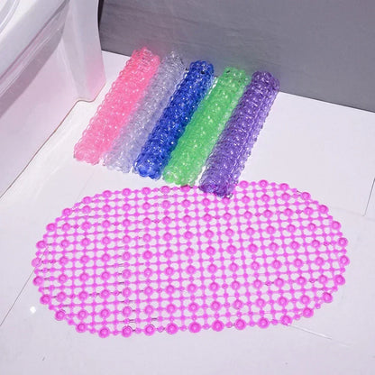 New Household Non-Slip Bath Mat – Suction Cup Bathroom Rug, Massage Bathtub Mat, Carpet Supplies for Bathroom