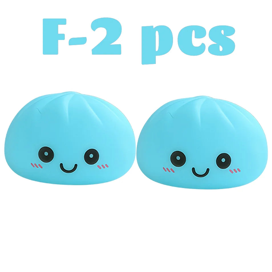 2027 Kawaii Dumpling Night Light - Cute Glowing Dumpling Steamer Desktop Ornament and Gift Decor