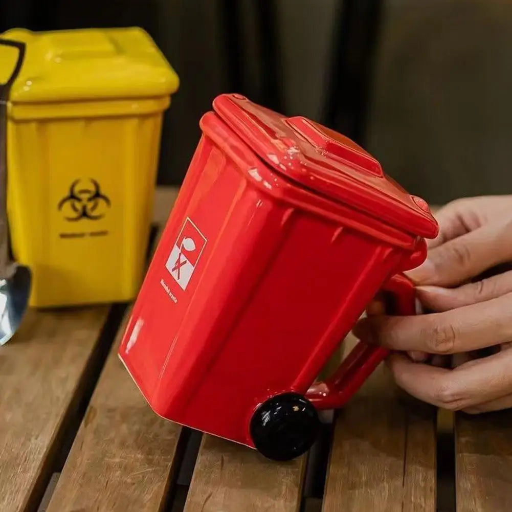 400ml Trash Can Design Mug - Creative Coffee & Milk Cup for Office and Home