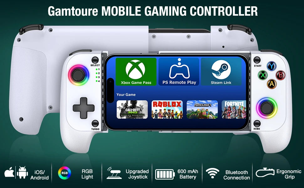 BEBONCOOL MC100 Telescopic Gamepad | Wireless Bluetooth Phone Controller for iOS & Android PUBG COD