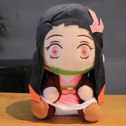 20cm Demon Slayer Plush Dolls — Kamado Tanjirou, Nezuko, Zenitsu & Kyoujurou Anime Toys | Kids Gifts from Kimetsu No Yaiba