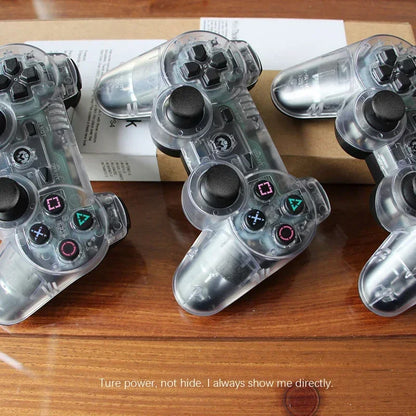Wireless Transparent Dual Shock Controller for PS3 – Sixaxis Gamepad for Sony PlayStation 3 Console