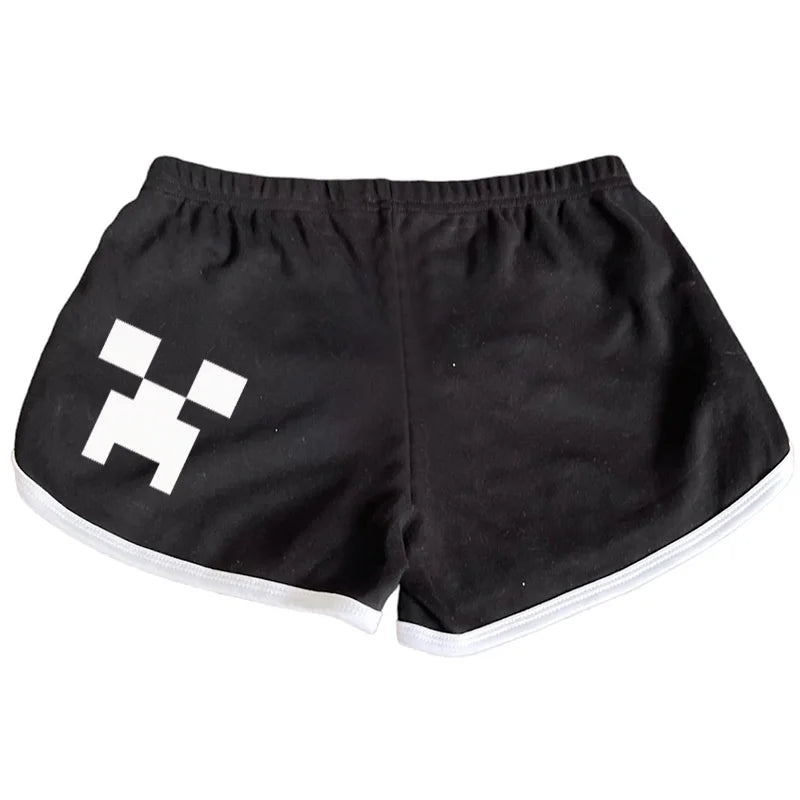 Harajuku Letter Print Y2K Shorts — Punk, Goth, Hiphop, Vintage Streetwear Half Pants for Women