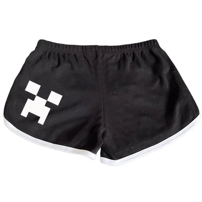 Harajuku Letter Print Y2K Shorts — Punk, Goth, Hiphop, Vintage Streetwear Half Pants for Women