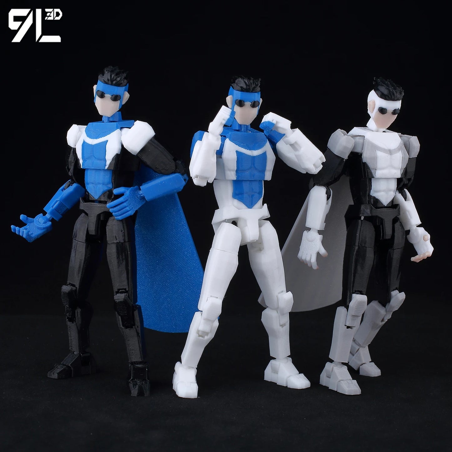 9L3D Lucky 13 Invincible Boy Eve Action Figure — 3D Printed Anime Model, Multi-Jointed Poseable Collectible Toy Gift for Fans