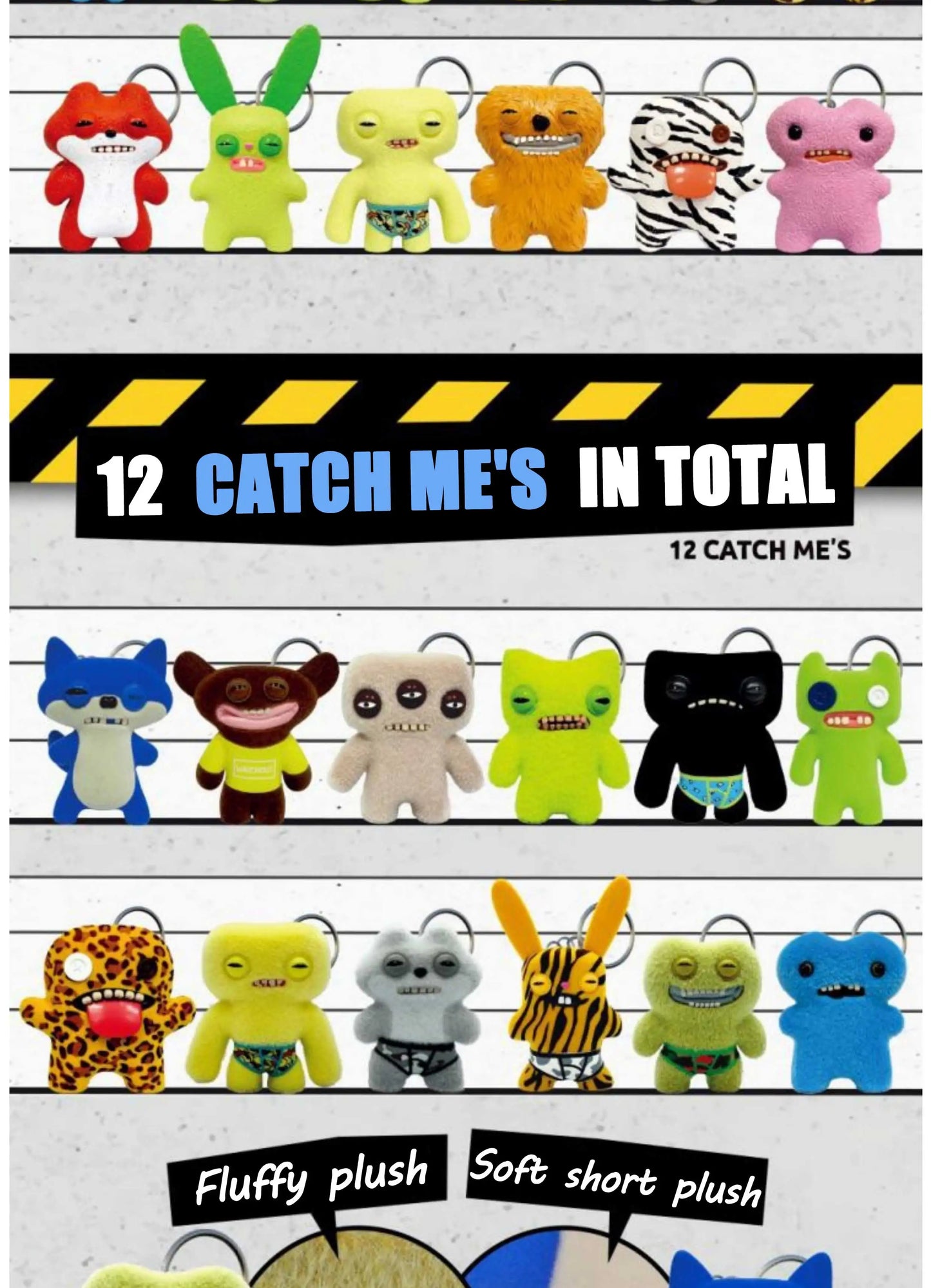 Original Fuggler Blind Bag Collectible Keyring — 6.5cm Funny Ugly Monster PVC Mini Figure