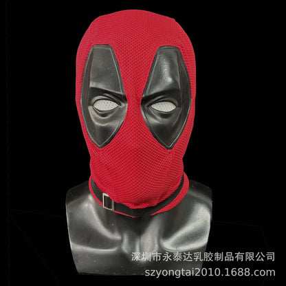 Deadpool Cosplay Mask – Nylon & Cotton Mesh Helmet for Halloween, Party & Carnival Costume