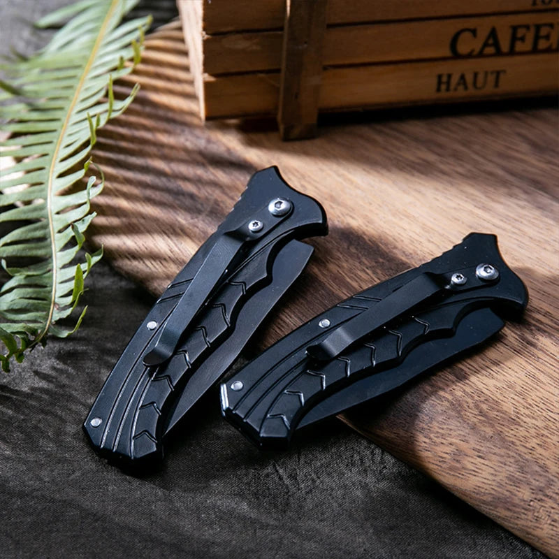 Stainless Steel Folding Fillet Knife with PP Handle – Portable Fishing & Camping Meat Cutter   2/2