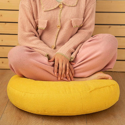 Solid Color Floor Seat Pillow – Round Meditation & Yoga Cushion for Sofa, Bed, Car Seat, and Pouf Mat
