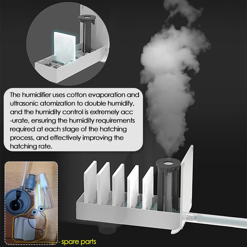 24-Egg Automatic Incubator — Touch Control Hatchery Machine for Chicken, Duck, Quail & Bird Eggs