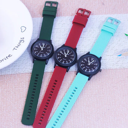 Children's 60-Minute Scale Quartz Wristwatch - Silicone Strap Watch for Boys & Girls, Junior High & Elementary School Exam Watch