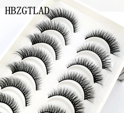 10 Pairs 3D Mink False Eyelashes – Natural Long & Short Lash Extensions Makeup Kit (41 Styles)