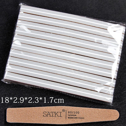 10PCS Double-Sided Nail File Blocks – Colorful Sponge Buffing, Sanding & Polishing Strips for Pedicure & Manicure Tools