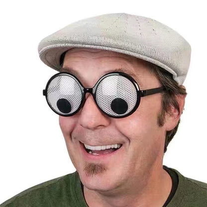 Funny Rolling Eyeball Glasses - Halloween, Christmas & Masquerade Costume Party Accessory