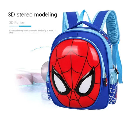 Disney Cartoon Animal Design Backpack – 3D Pattern Schoolbag for Boys, Kindergarten Gift