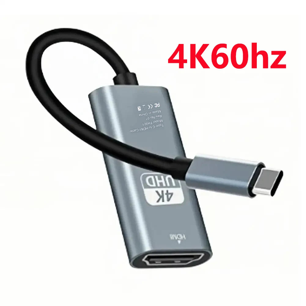 USB-C to HDMI Adapter - 4K 60Hz USB 3.1 HDTV Converter for iPhone 15, MacBook, iPad, Samsung, PC & Laptop