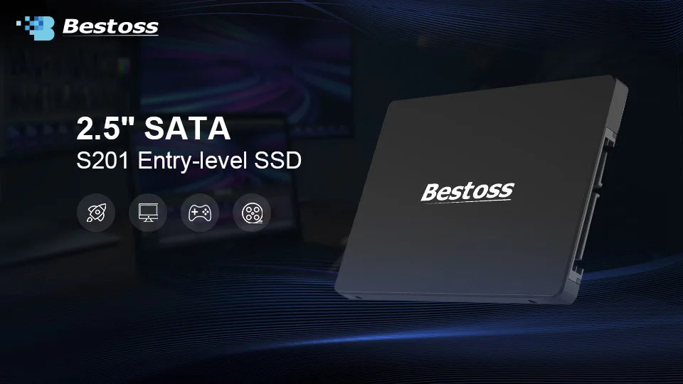 Bestoss SSD 4TB Internal SATA – 1TB, 512GB, 256GB, 128GB, 2TB Hard Drive for Laptop & Notebook (SSD201 45)