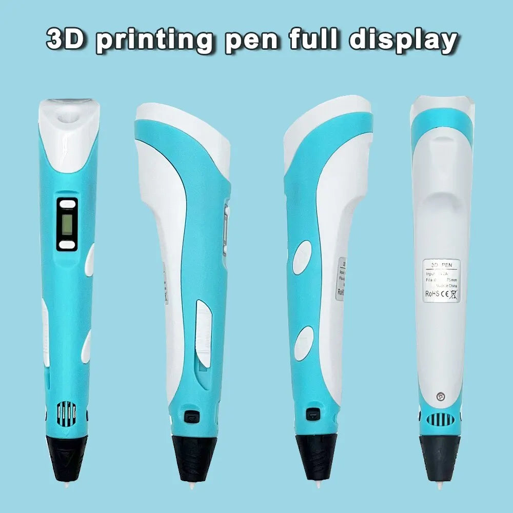 USB 3D Printing Pen: DIY Drawing Tool with 9M PLA Filament - Perfect Kids' Birthday or Christmas Gift for Creative Graffiti Art